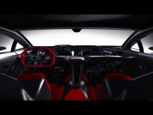 lamborghini sesto elemento concept interior view